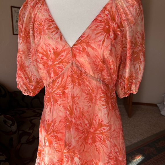Anthropologie Lucy Paris Azalea Floral Mini Dress M - Picture 2 of 14